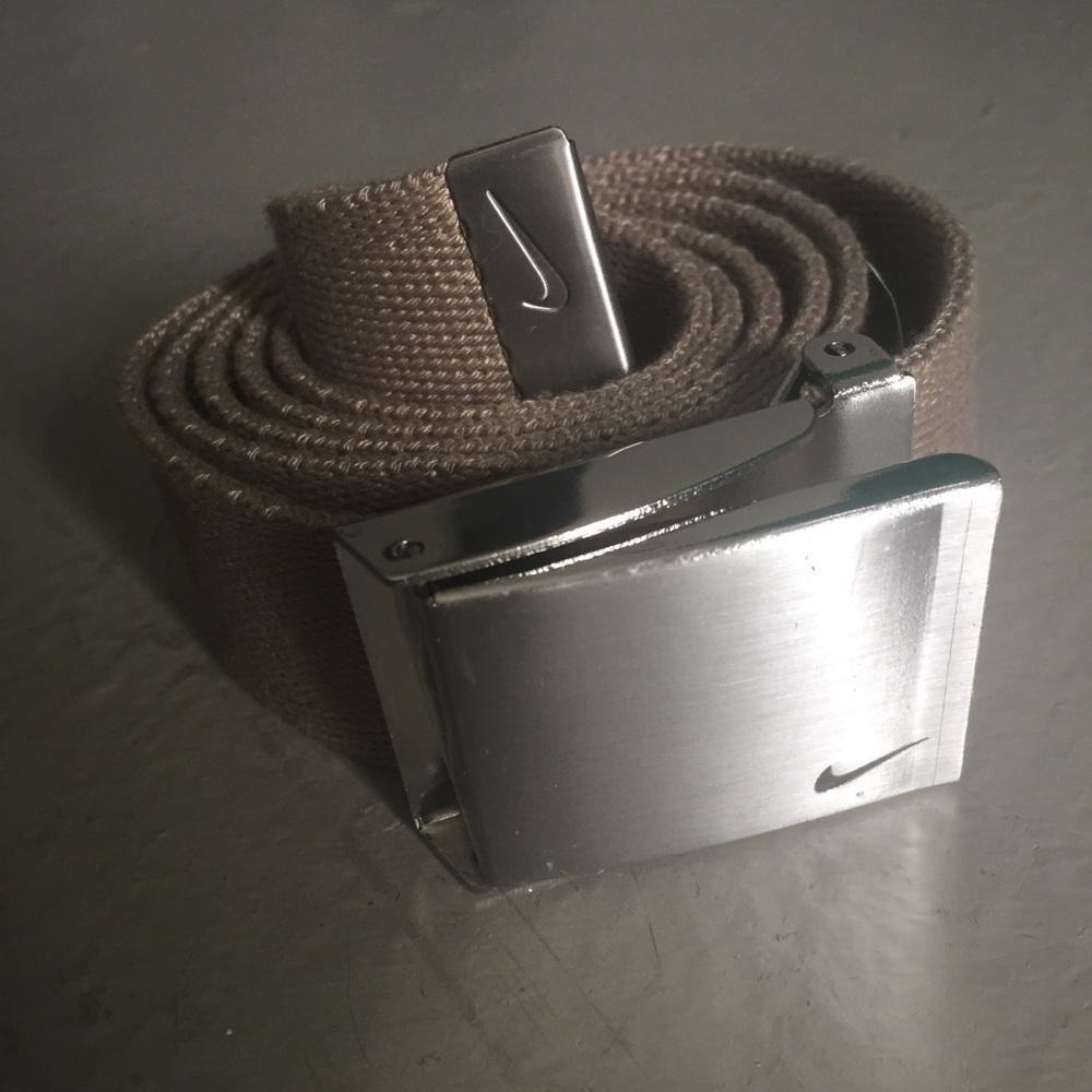 Nike Khaki Web Belt w/ Bottle Opener Men's OS
